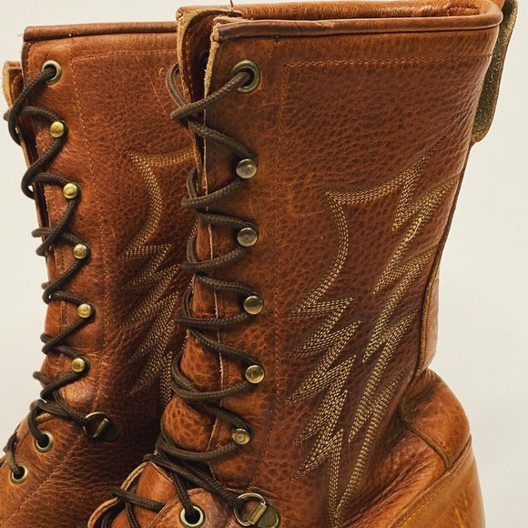 1970’S JUSTIN BOLT ROPER BOOT - Picture 4 of 8